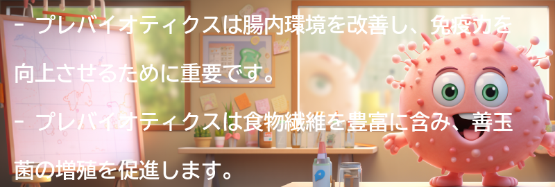 プレバイオティクスの重要性と摂取方法の要点まとめ