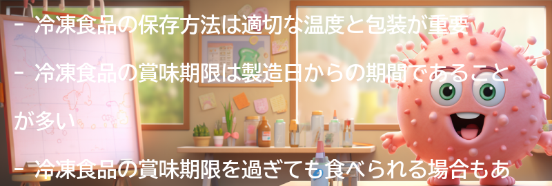 冷凍食品の保存方法と賞味期限についての要点まとめ