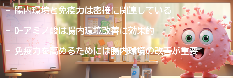 腸内環境と免疫力の関係性についての要点まとめ