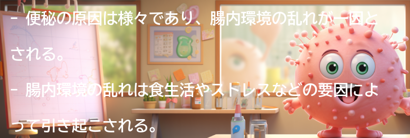 便秘の原因とは？の要点まとめ