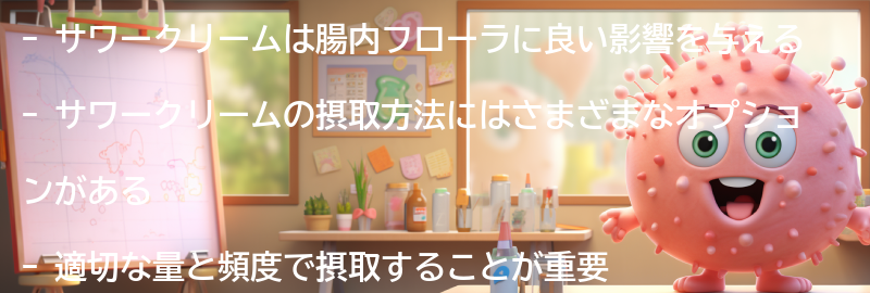 サワークリームの摂取方法の要点まとめ