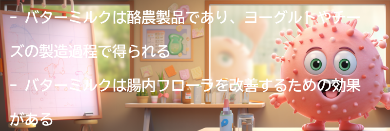 バターミルクとはどのような飲み物か？の要点まとめ