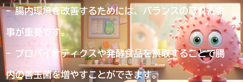 腸内環境を改善するための食事法の要点まとめ