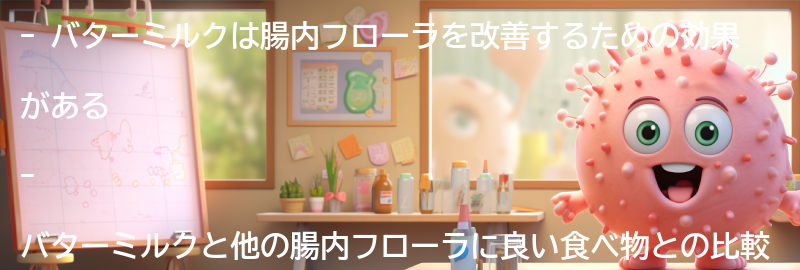 他の腸内フローラに良い食べ物との比較の要点まとめ