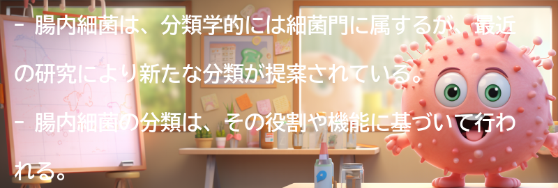 腸内細菌の分類と役割の要点まとめ