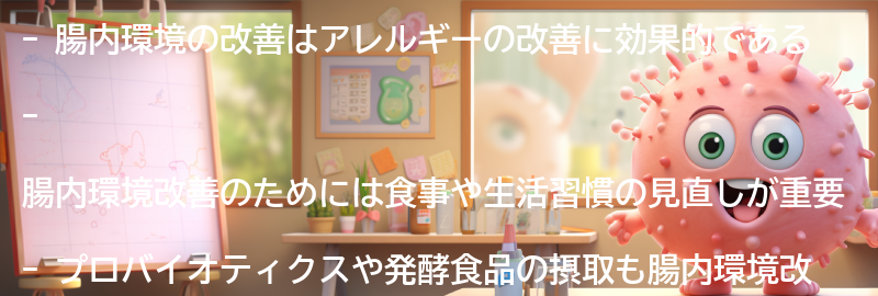 腸内環境改善の効果を実感するためのポイントの要点まとめ