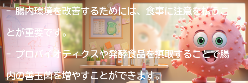 腸内環境を改善するための食事法の要点まとめ