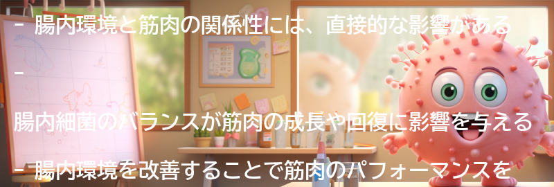 腸内環境と筋肉の関係性についての要点まとめ