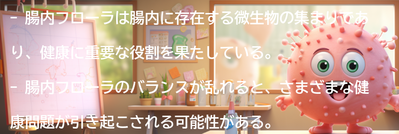 腸内フローラとは何ですか？の要点まとめ
