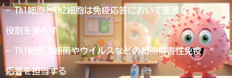 Th1細胞とTh2細胞の役割と関係性の要点まとめ