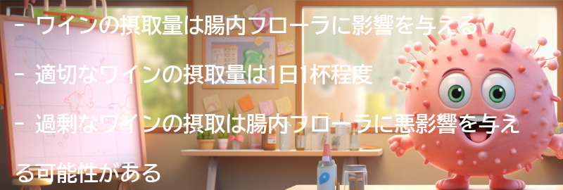 ワインの摂取量と腸内フローラへの適切なバランスの要点まとめ
