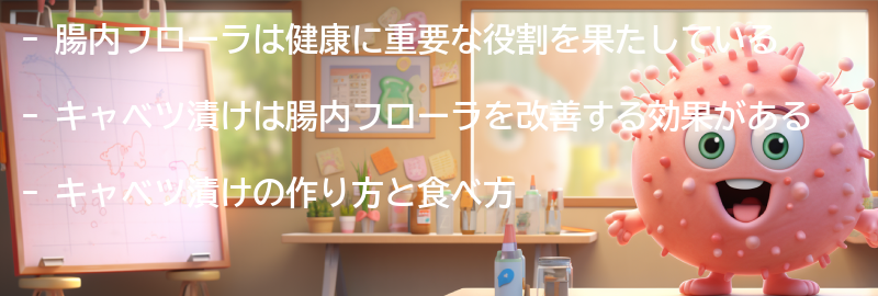 腸内フローラの健康への重要性の要点まとめ