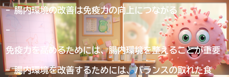 腸内環境改善と免疫力アップの効果的なトレーニング方法の要点まとめ