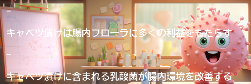 キャベツ漬けが腸内フローラに与える効果の要点まとめ