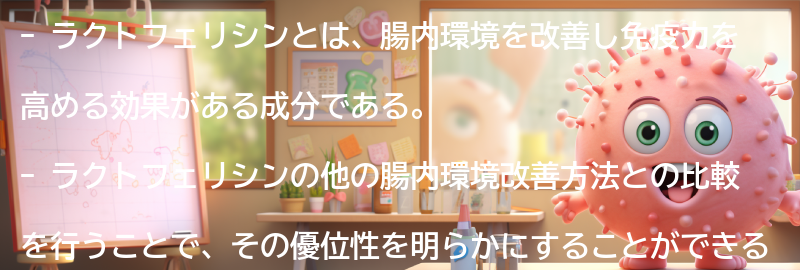 他の腸内環境改善方法との比較の要点まとめ