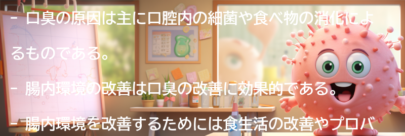 口臭の原因とは？の要点まとめ