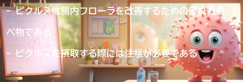 ピクルスを摂取する際の注意点の要点まとめ