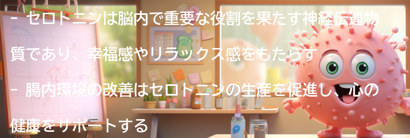 セロトニンの役割と重要性の要点まとめ