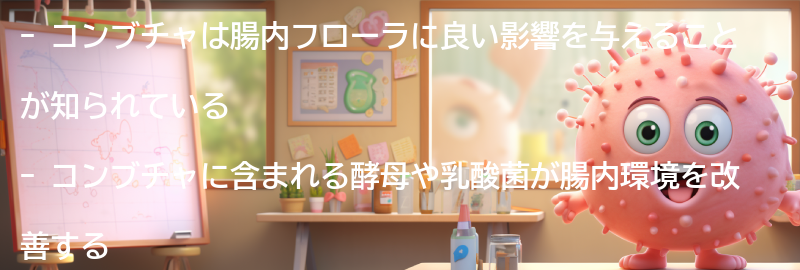 コンブチャが腸内フローラに与える効果とは？の要点まとめ