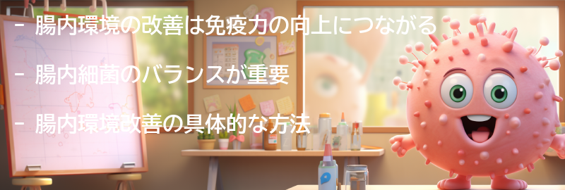 腸内環境改善が免疫力に与える具体的な効果の要点まとめ