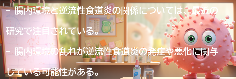 腸内環境と逆流性食道炎の関係の要点まとめ