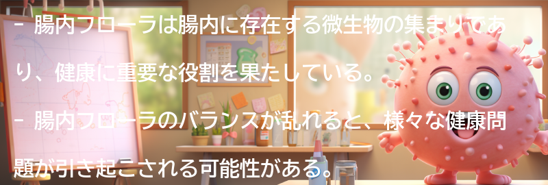 腸内フローラとは何ですか？の要点まとめ