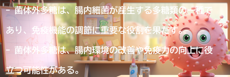 菌体外多糖とは何か？の要点まとめ