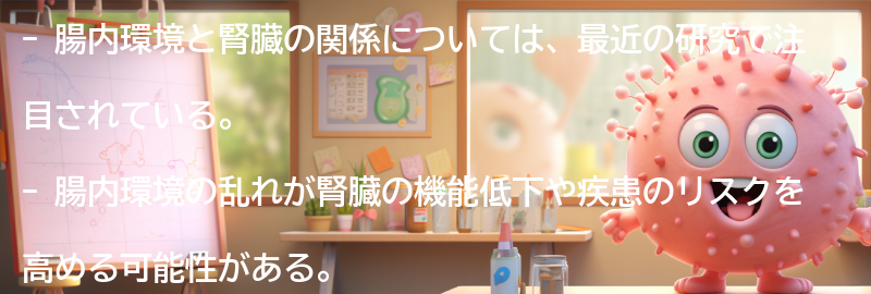 腸内環境と腎臓の関係とは？の要点まとめ
