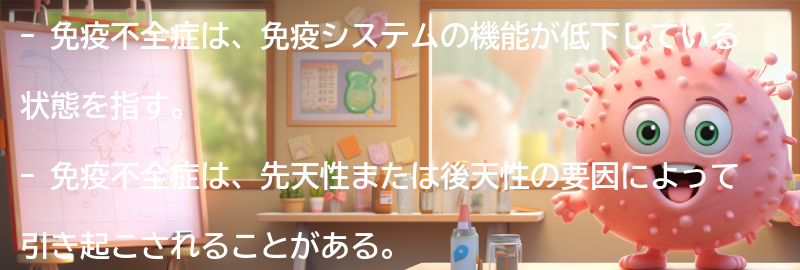 免疫不全症とはの要点まとめ