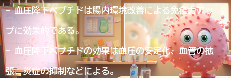 血圧降下ペプチドの効果とメカニズムの要点まとめ
