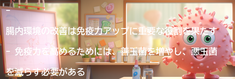 免疫力アップのための腸内環境改善プランの要点まとめ