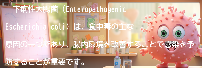 下痢性大腸菌対策のポイントの要点まとめ