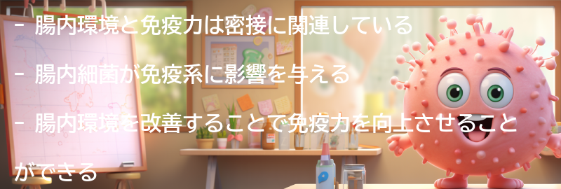 腸内環境と免疫力の関係とは?の要点まとめ