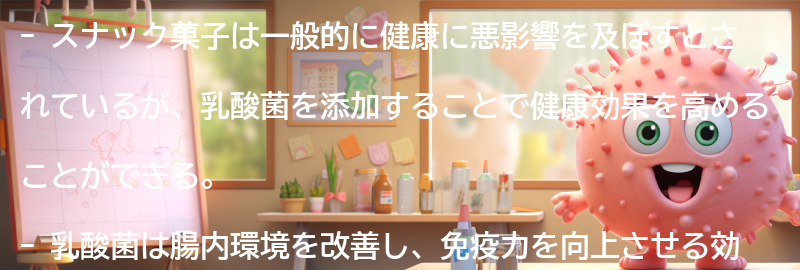 スナック菓子と健康の関係性の要点まとめ