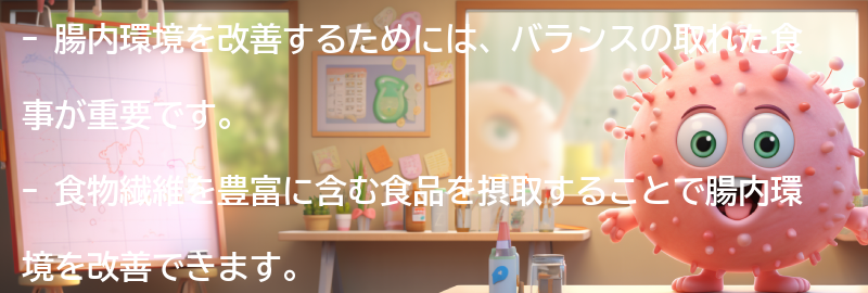 腸内環境を改善するための食事法とは？の要点まとめ
