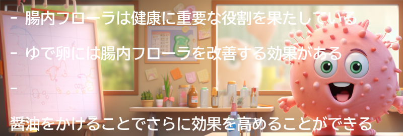 腸内フローラの健康への重要性の要点まとめ