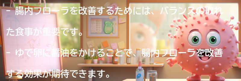 他の腸内フローラに良い食べ物の提案の要点まとめ