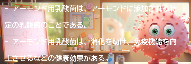 アーモンド用乳酸菌とは何か？の要点まとめ