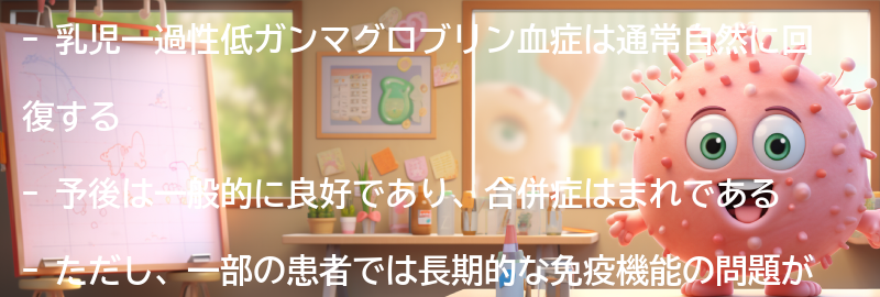 乳児一過性低ガンマグロブリン血症の予後はどうですか？の要点まとめ