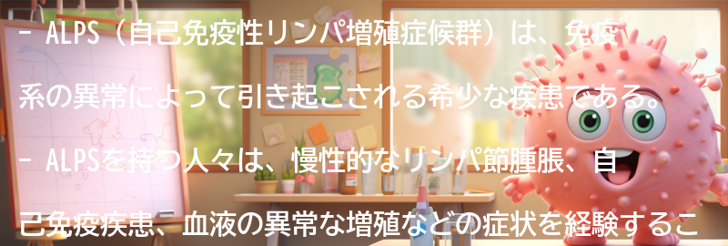 ALPSを持つ人々のためのサポートとリソースの要点まとめ