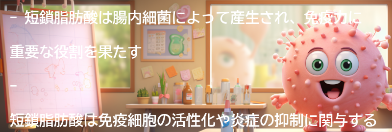 短鎖脂肪酸の免疫力への影響についての要点まとめ