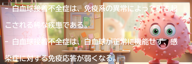 白血球接着不全症とは何ですか？の要点まとめ