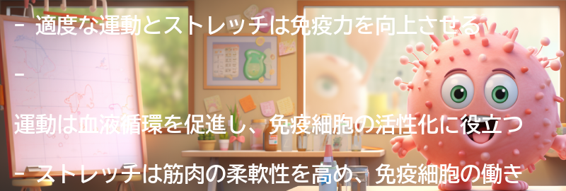 免疫力アップのための適度な運動とストレッチの要点まとめ