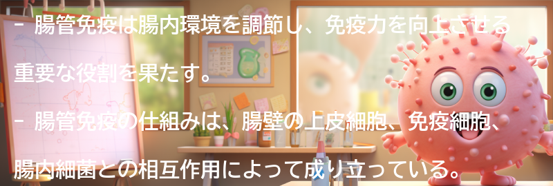 腸管免疫の仕組みと重要性の要点まとめ