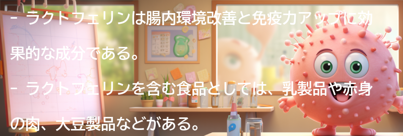 ラクトフェリンを含む食品の紹介の要点まとめ