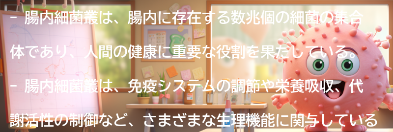 腸内細菌叢とは何か？の要点まとめ