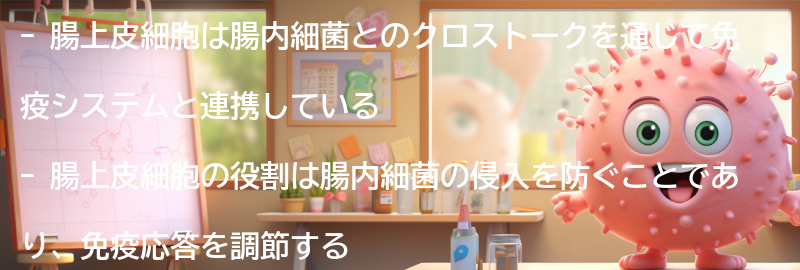 腸上皮細胞と免疫システムの連携の要点まとめ