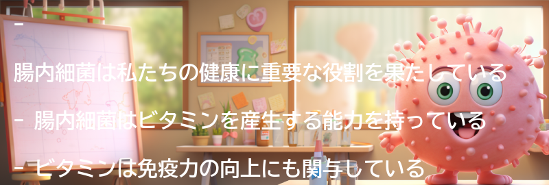 腸内細菌の役割とビタミン産生についての要点まとめ
