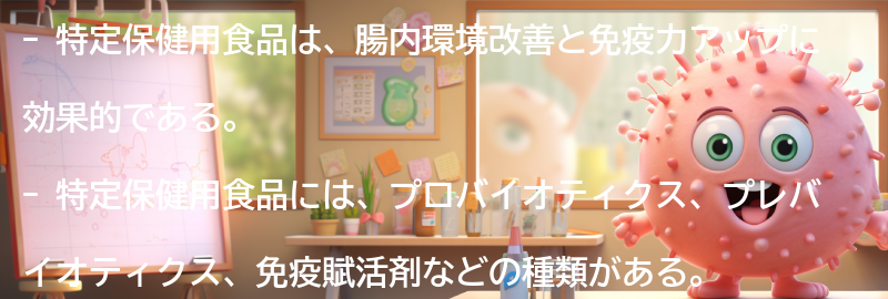 特定保健用食品の種類と効果の要点まとめ
