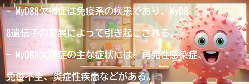 MyD88欠損症の原因とリスク要因の要点まとめ